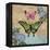 Burlap Butterflies I-Paul Brent-Framed Stretched Canvas