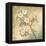 Burlap Cherry Blossom-Tina Chaden-Framed Stretched Canvas