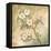 Burlap Cherry Blossom-Tina Chaden-Framed Stretched Canvas