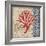 Burlap Coral IV-Paul Brent-Framed Art Print