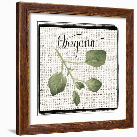 Burlap Herbs II-Grace Popp-Framed Art Print