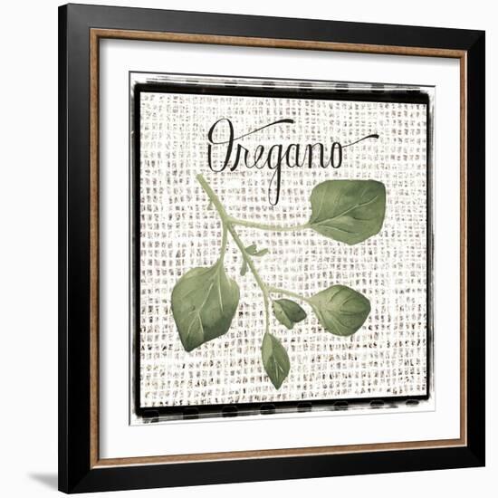 Burlap Herbs II-Grace Popp-Framed Art Print