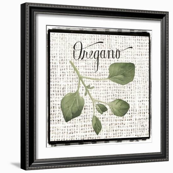 Burlap Herbs II-Grace Popp-Framed Art Print