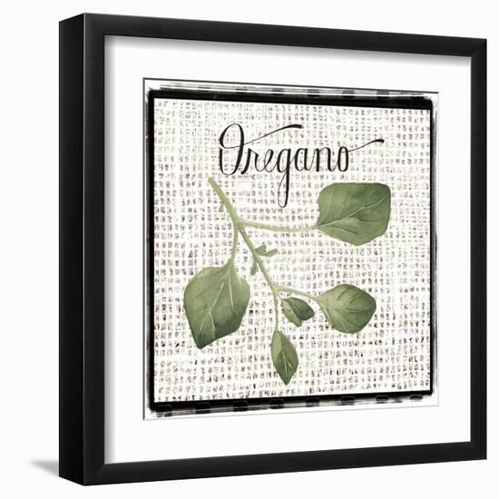 Burlap Herbs II-Grace Popp-Framed Art Print