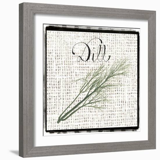 Burlap Herbs III-Grace Popp-Framed Art Print