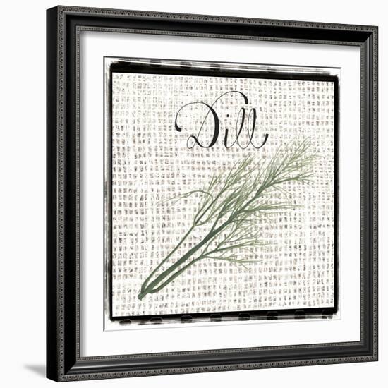 Burlap Herbs III-Grace Popp-Framed Art Print