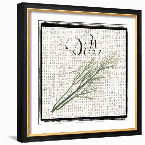 Burlap Herbs III-Grace Popp-Framed Art Print