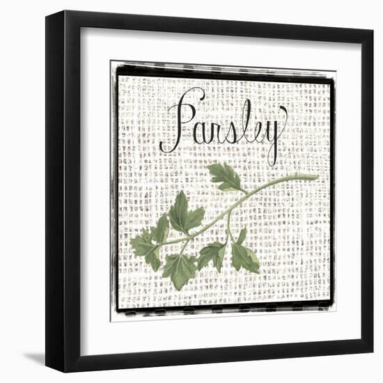 Burlap Herbs IV-Grace Popp-Framed Art Print