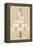 Burlap Lace Gold Xmas 1-Melody Hogan-Framed Stretched Canvas