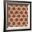 Burlap Red Dots-Joanne Paynter Design-Framed Giclee Print