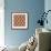 Burlap Red Dots-Joanne Paynter Design-Framed Giclee Print displayed on a wall