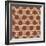 Burlap Red Dots-Joanne Paynter Design-Framed Giclee Print