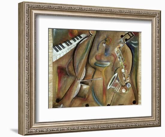 Burlap Sax-Ikahl Beckford-Framed Giclee Print