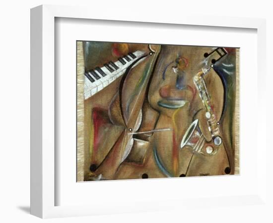 Burlap Sax-Ikahl Beckford-Framed Giclee Print