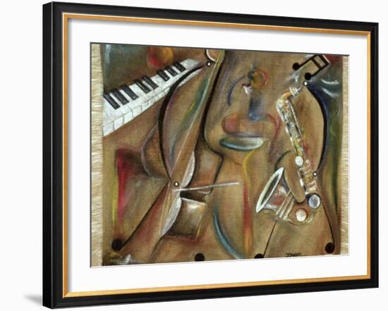 Burlap Sax-Ikahl Beckford-Framed Giclee Print