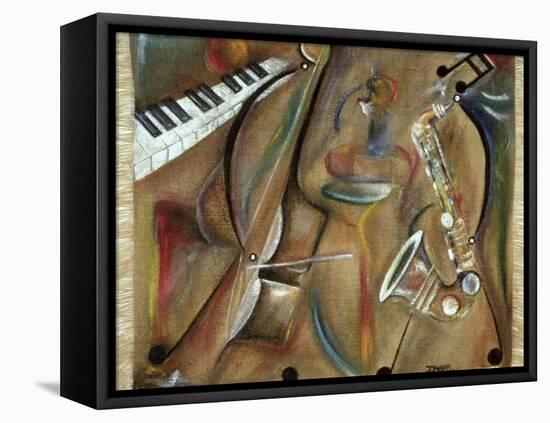 Burlap Sax-Ikahl Beckford-Framed Premier Image Canvas