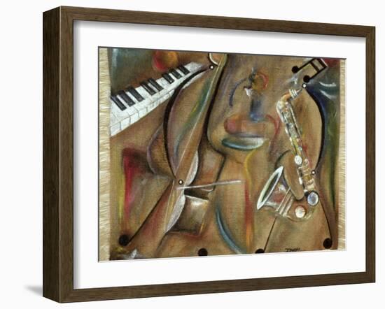 Burlap Sax-Ikahl Beckford-Framed Giclee Print