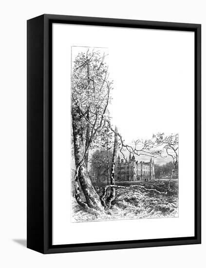 Burleigh House Gardens, Stamford, Lincolnshire, 1900-null-Framed Premier Image Canvas