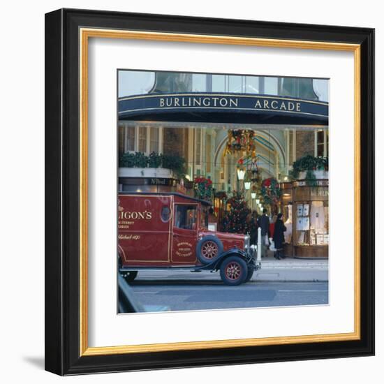 Burlington Arcade, London, England, United Kingdom of Great Britain-null-Framed Art Print