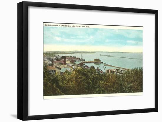 Burlington Harbor on Lake Champlain, Vermont-null-Framed Art Print