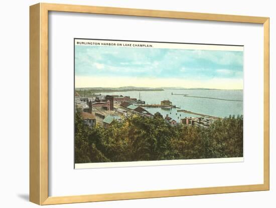 Burlington Harbor on Lake Champlain, Vermont-null-Framed Art Print