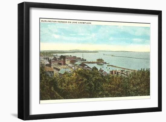 Burlington Harbor on Lake Champlain, Vermont-null-Framed Art Print