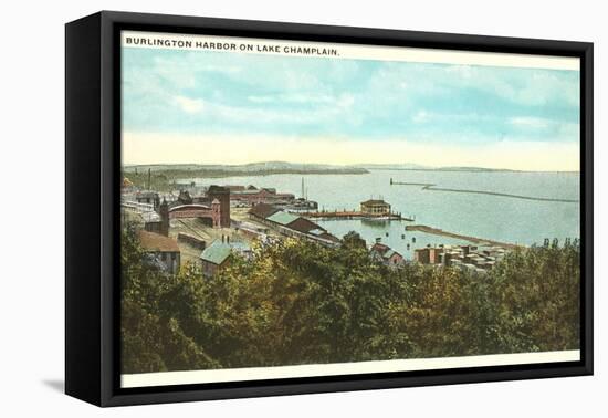 Burlington Harbor on Lake Champlain, Vermont-null-Framed Stretched Canvas