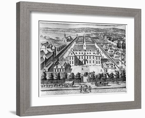 Burlington House, Piccadilly, Early 18th Century-Johannes Kip-Framed Giclee Print