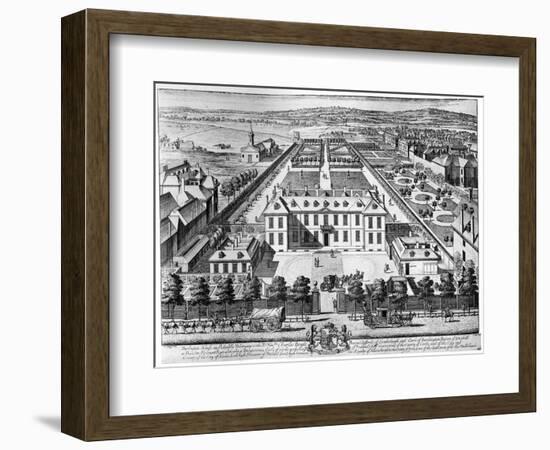 Burlington House, Piccadilly, Early 18th Century-Johannes Kip-Framed Giclee Print