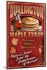 Burlington, Vermont - Maple Syrup-Lantern Press-Mounted Art Print