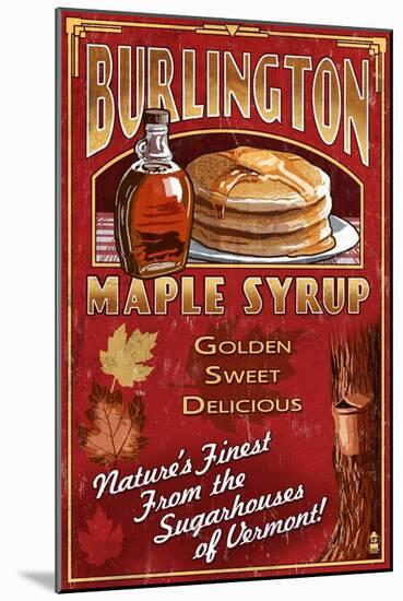 Burlington, Vermont - Maple Syrup-Lantern Press-Mounted Art Print