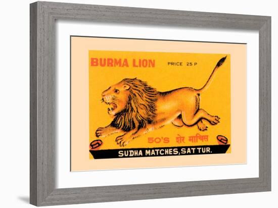 Burma Lion-null-Framed Art Print