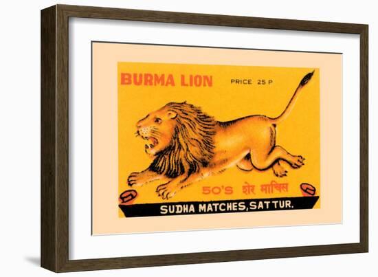 Burma Lion-null-Framed Art Print