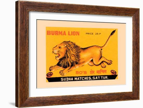 Burma Lion-null-Framed Art Print