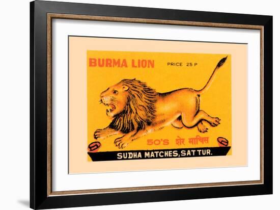 Burma Lion-null-Framed Art Print