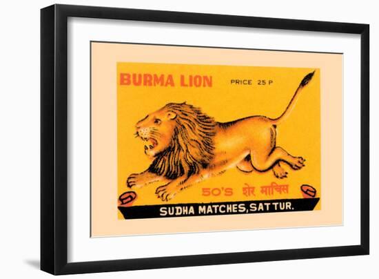 Burma Lion-null-Framed Art Print