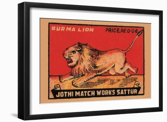 Burma Lion-null-Framed Art Print