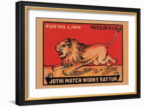 Burma Lion-null-Framed Art Print