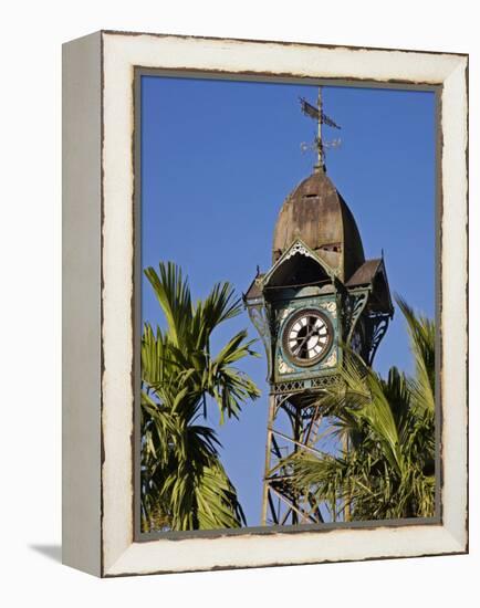 Burma, Rakhine State, the Old Clock Tower at Sittwe, Myanmar-Nigel Pavitt-Framed Premier Image Canvas