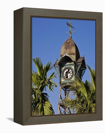 Burma, Rakhine State, the Old Clock Tower at Sittwe, Myanmar-Nigel Pavitt-Framed Premier Image Canvas