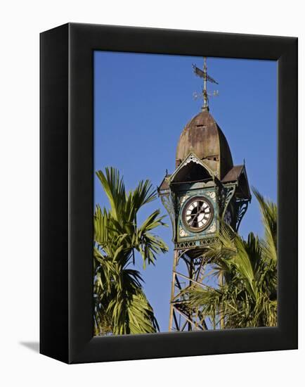 Burma, Rakhine State, the Old Clock Tower at Sittwe, Myanmar-Nigel Pavitt-Framed Premier Image Canvas