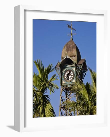 Burma, Rakhine State, the Old Clock Tower at Sittwe, Myanmar-Nigel Pavitt-Framed Photographic Print