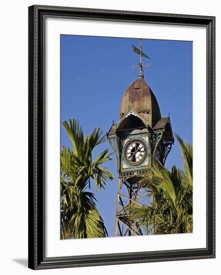 Burma, Rakhine State, the Old Clock Tower at Sittwe, Myanmar-Nigel Pavitt-Framed Photographic Print