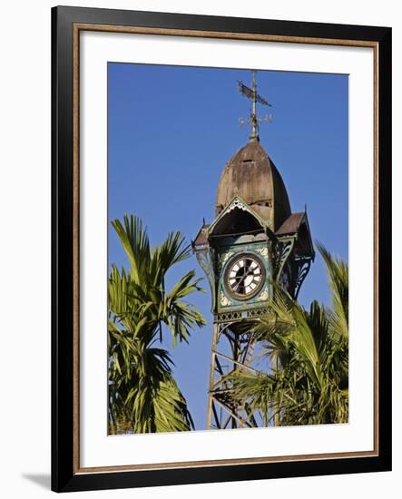 Burma, Rakhine State, the Old Clock Tower at Sittwe, Myanmar-Nigel Pavitt-Framed Photographic Print