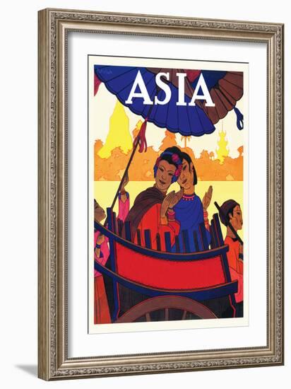 Burma, The Golden Landscape-Frank Mcintosh-Framed Art Print