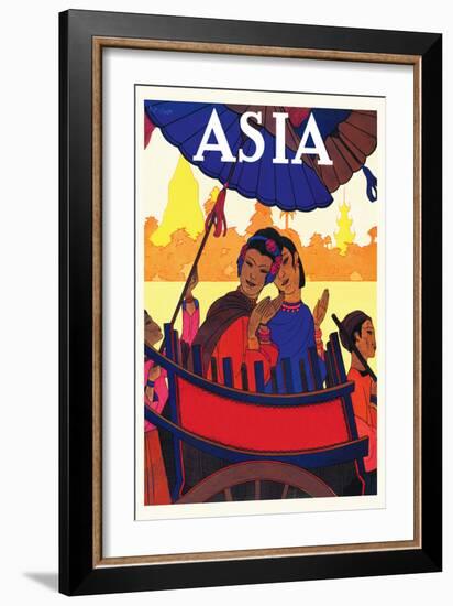 Burma, The Golden Landscape-Frank Mcintosh-Framed Art Print