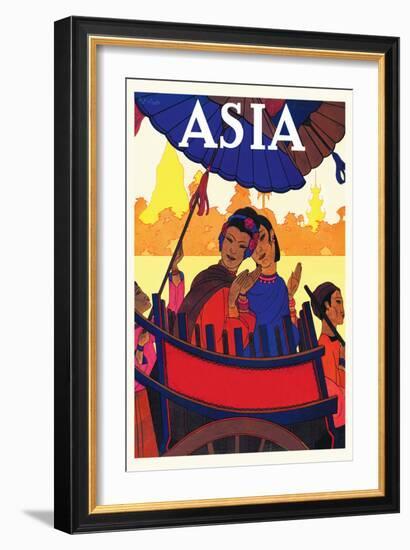 Burma, The Golden Landscape-Frank Mcintosh-Framed Art Print