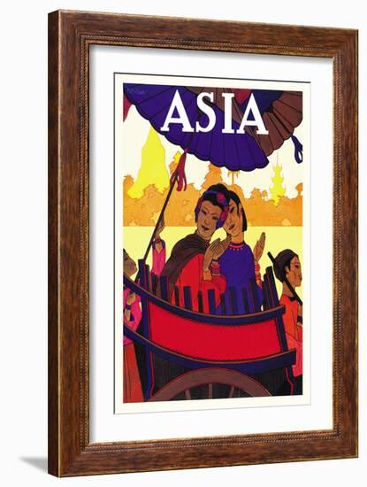 Burma, The Golden Landscape-Frank Mcintosh-Framed Art Print