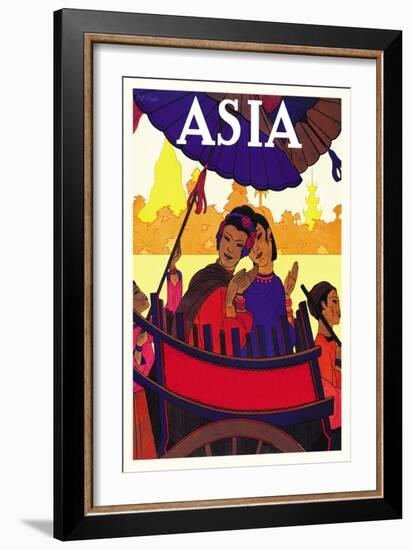 Burma, The Golden Landscape-Frank Mcintosh-Framed Art Print