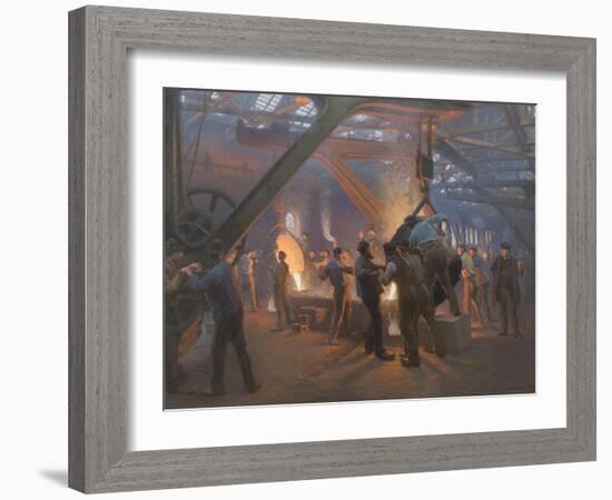 Burmeister and Wain Iron Foundry 1885-Peder Severin Kroyer-Framed Giclee Print